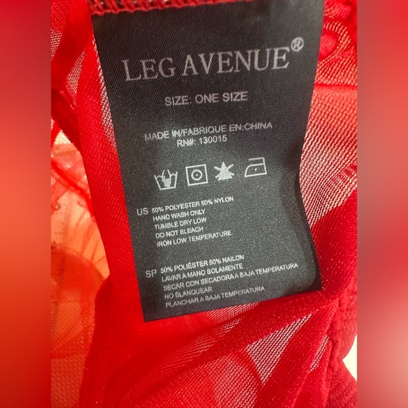 LEG AVENUE Vibrant Red Ruffled Petticoat Crinoline 13”W x 22”L - Picture 3 of 7